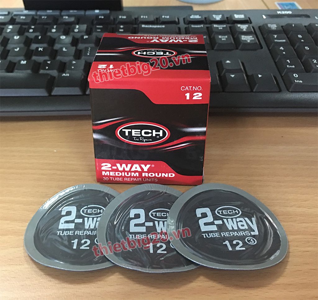 Hộp miếng vá săm ô tô, xe máy Tech 12