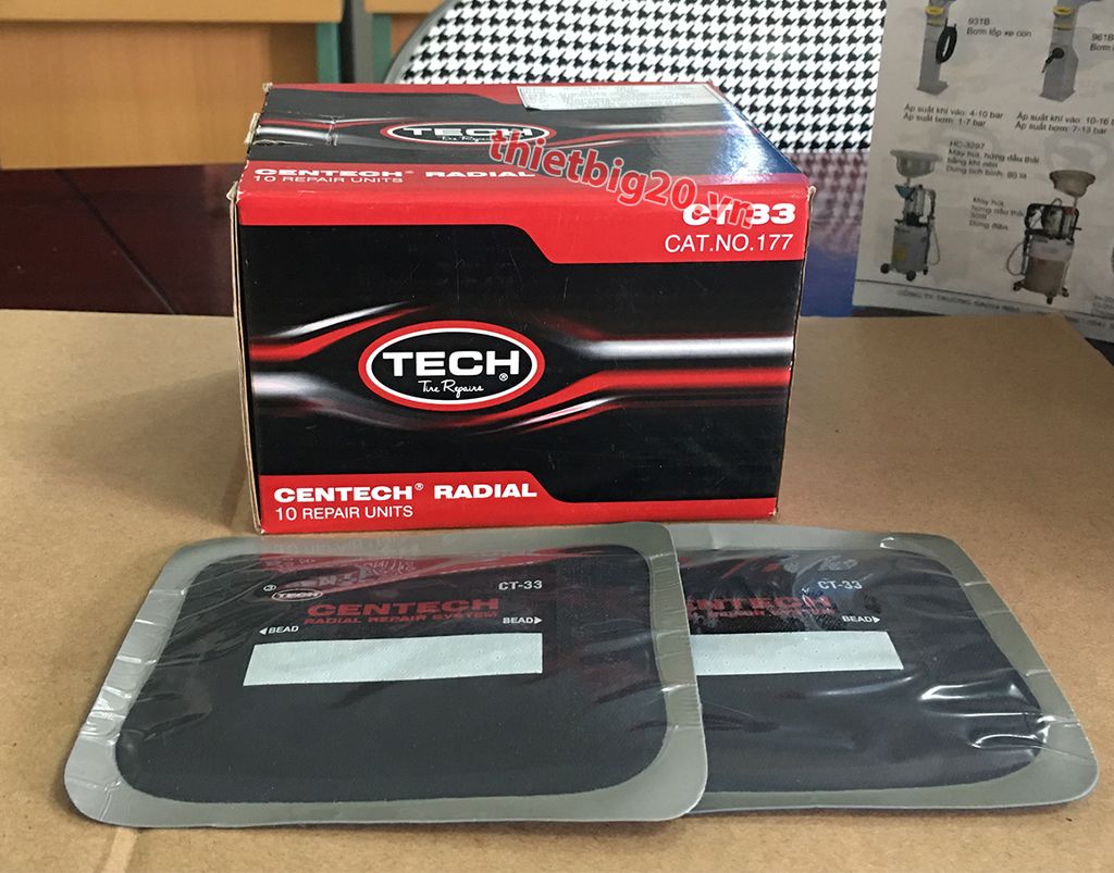 Hộp 10 miếng vá lốp bố thẳng Tech CT-33