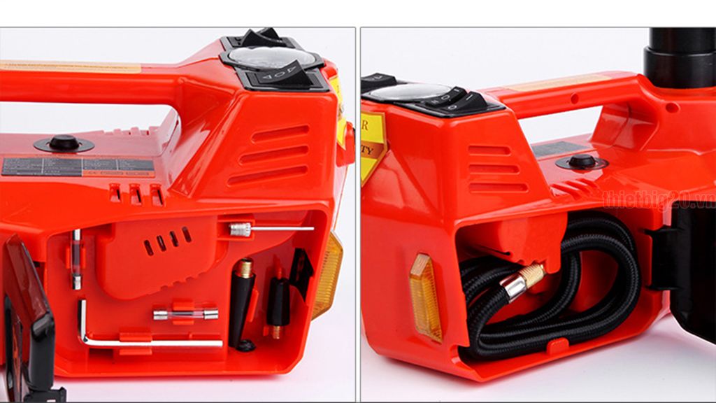 Bộ cứu hộ lốp xe 3-in-1 gồm kích nâng ô tô tích hợp bơm lốp và súng vặn ốc GXE04