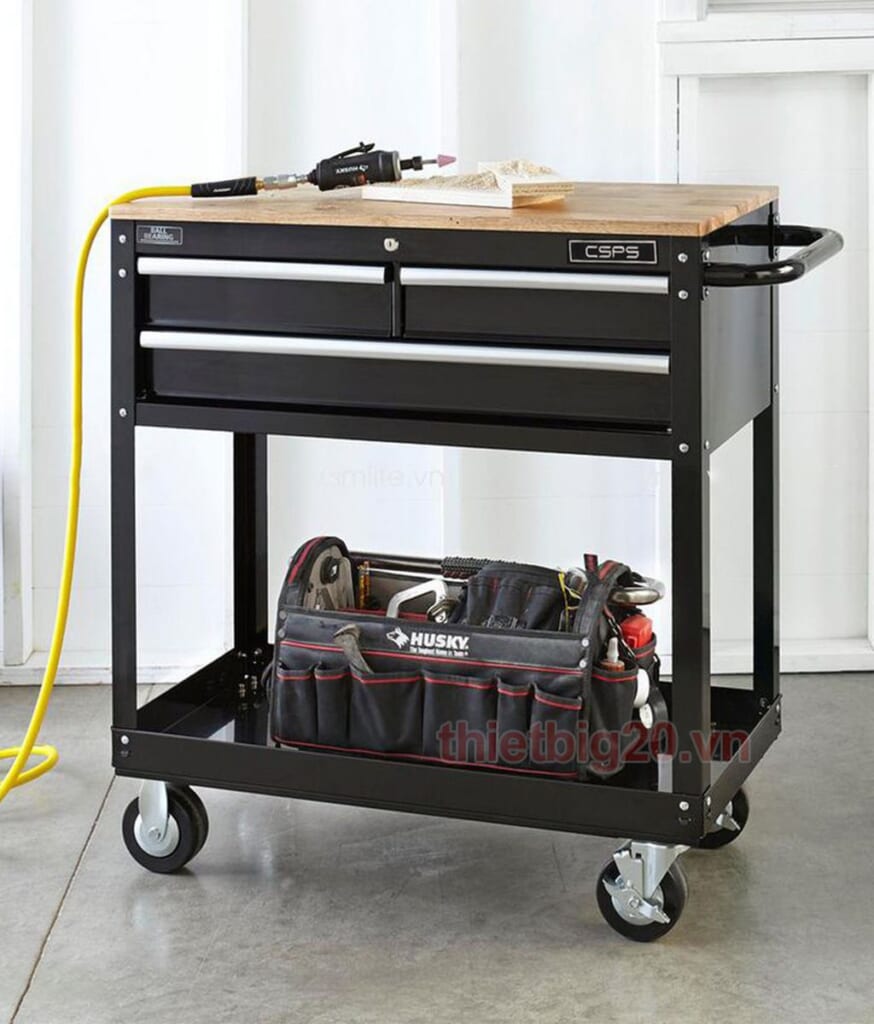 Tủ đồ nghề dụng cụ di động CSPS 3 ngăn, 91 cm