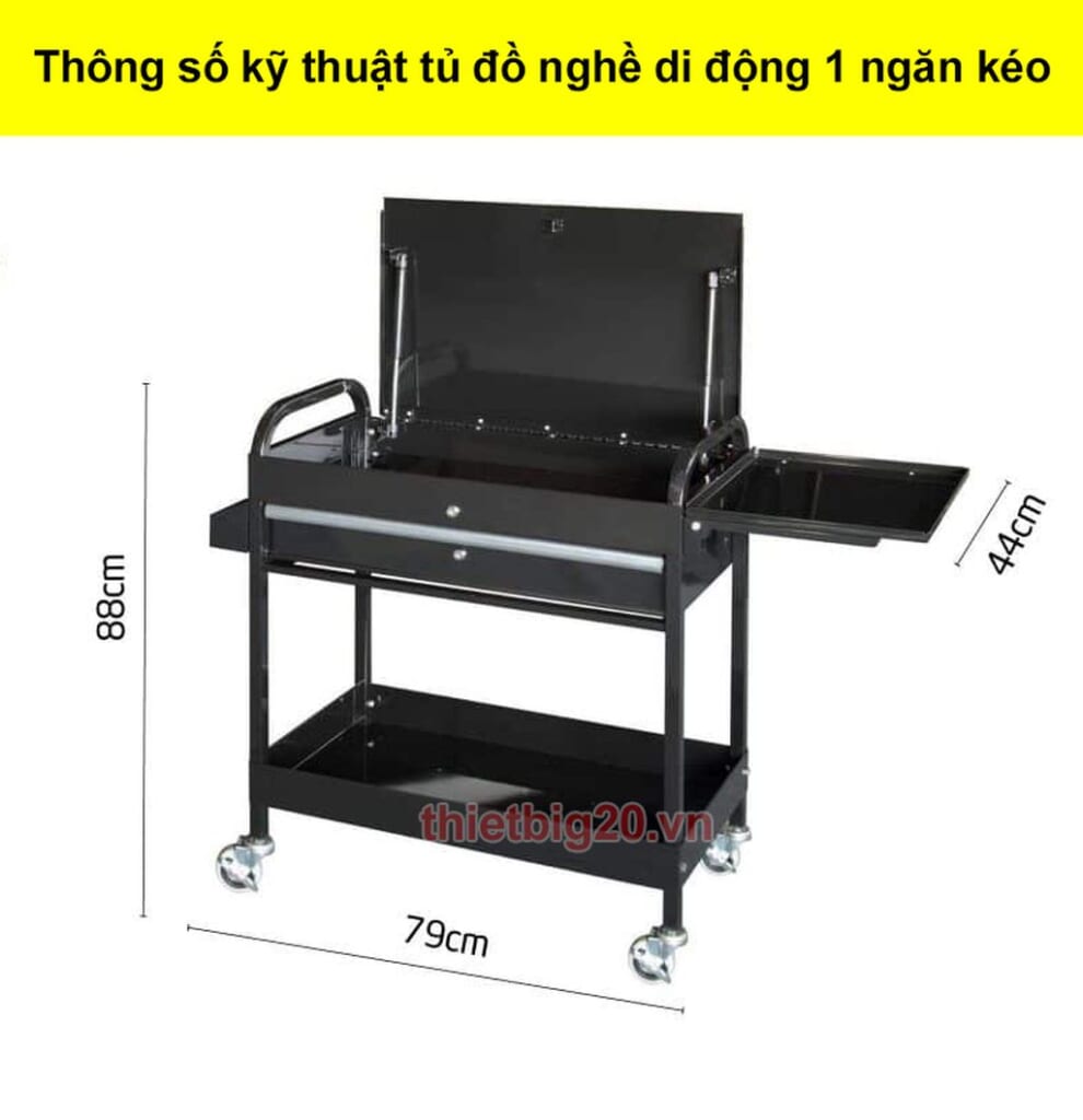 Tu do nghe dung cu di dong 1 ngan keo 79cm
